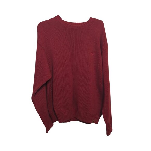 Timberland Men's Size XL 100% Cotton Maroon Long Sleeve HEAVY Sweater - Picture 1 of 14